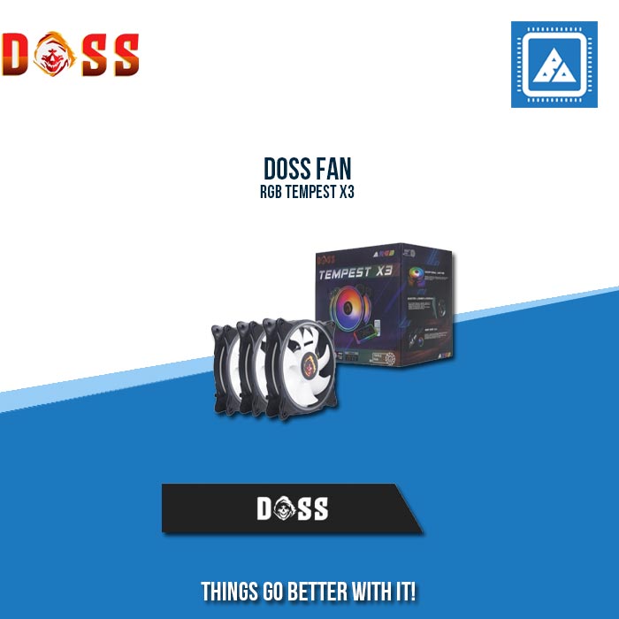 DOSS FAN RGB TEMPEST X3