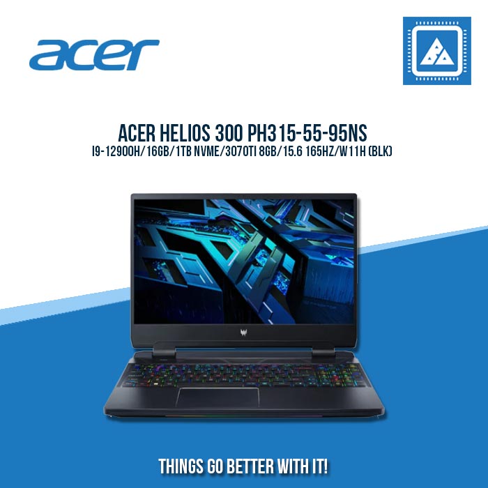 ACER HELIOS 300 PH315-55-95NS I9-12900H | Gaming Laptop And AutoCAD Users
