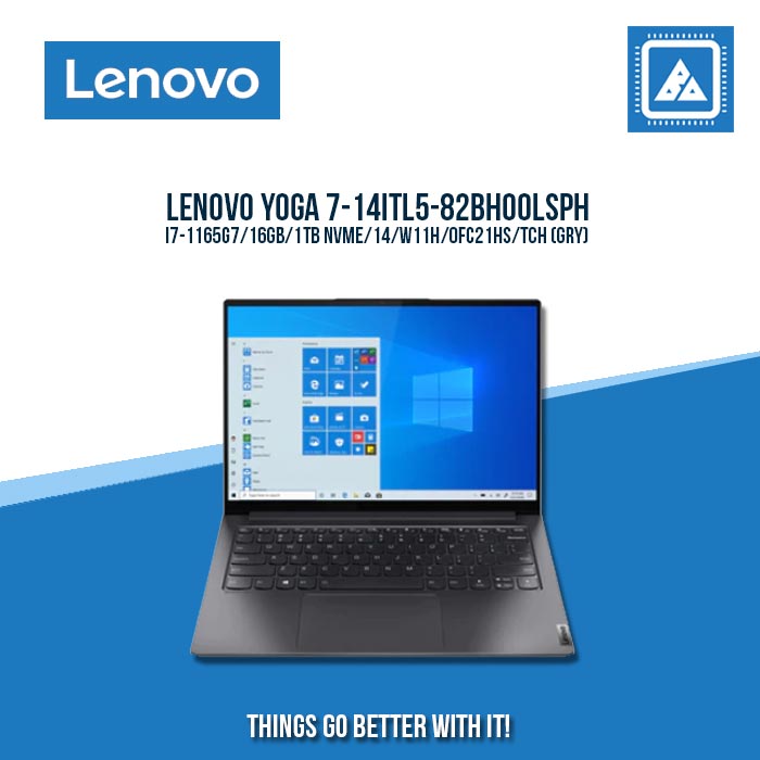 LENOVO YOGA 7-14ITL5-82BH00LSPH I7-1165G7 Touchscreen Laptop Best for Students and Freelancers