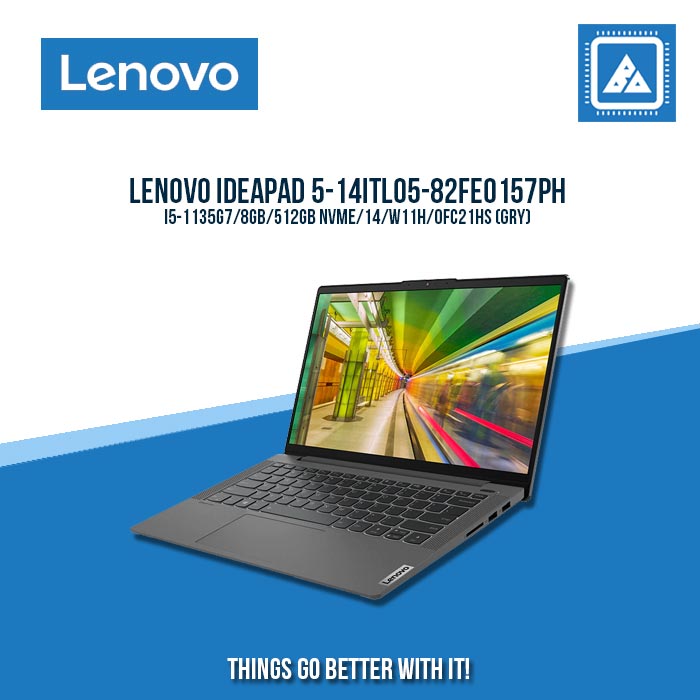LENOVO IDEAPAD 5-14ITL05-82FE0157PH I5-1135G7/ Best for Freelancers and Students /OFC21HS (GRY)