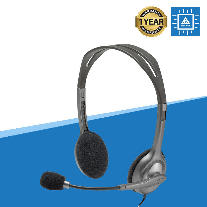 LOGITECH H111 STEREO HEADSET (BLACK)