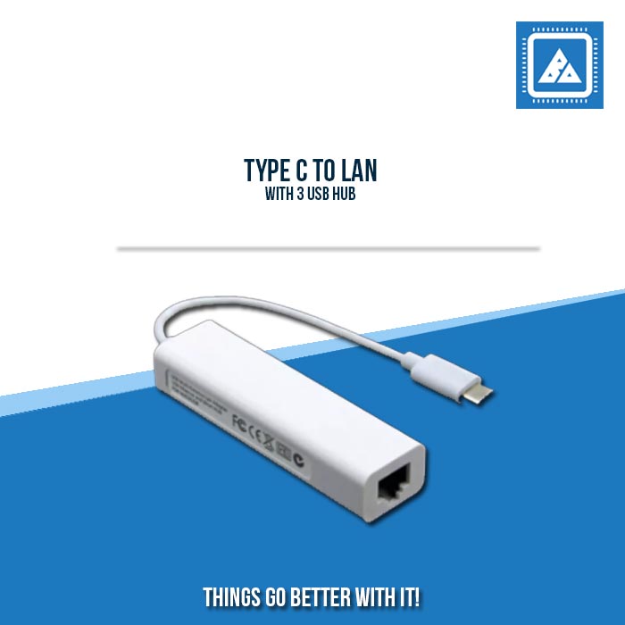 TYPE C to LAN with 3 USB Hub