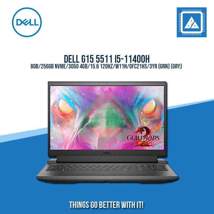 DELL G15 5511 I5-11400H/8GB/256GB NVME/3050 4GB | BEST FOR GAMING AND AUTOCAD LAPTOP
