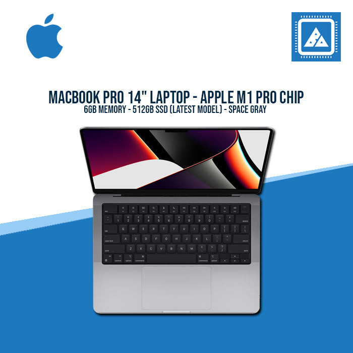 MacBook Pro 14" Laptop - Apple M1 Pro chip - 16GB Memory - 512GB SSD (Latest Model) - Space Gray (Preorder 1-2 weeks)