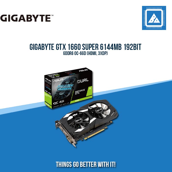 GIGABYTE GTX 1660 SUPER 6144MB 192BIT GDDR6 OC-6GD (HDMI, 3XDP)