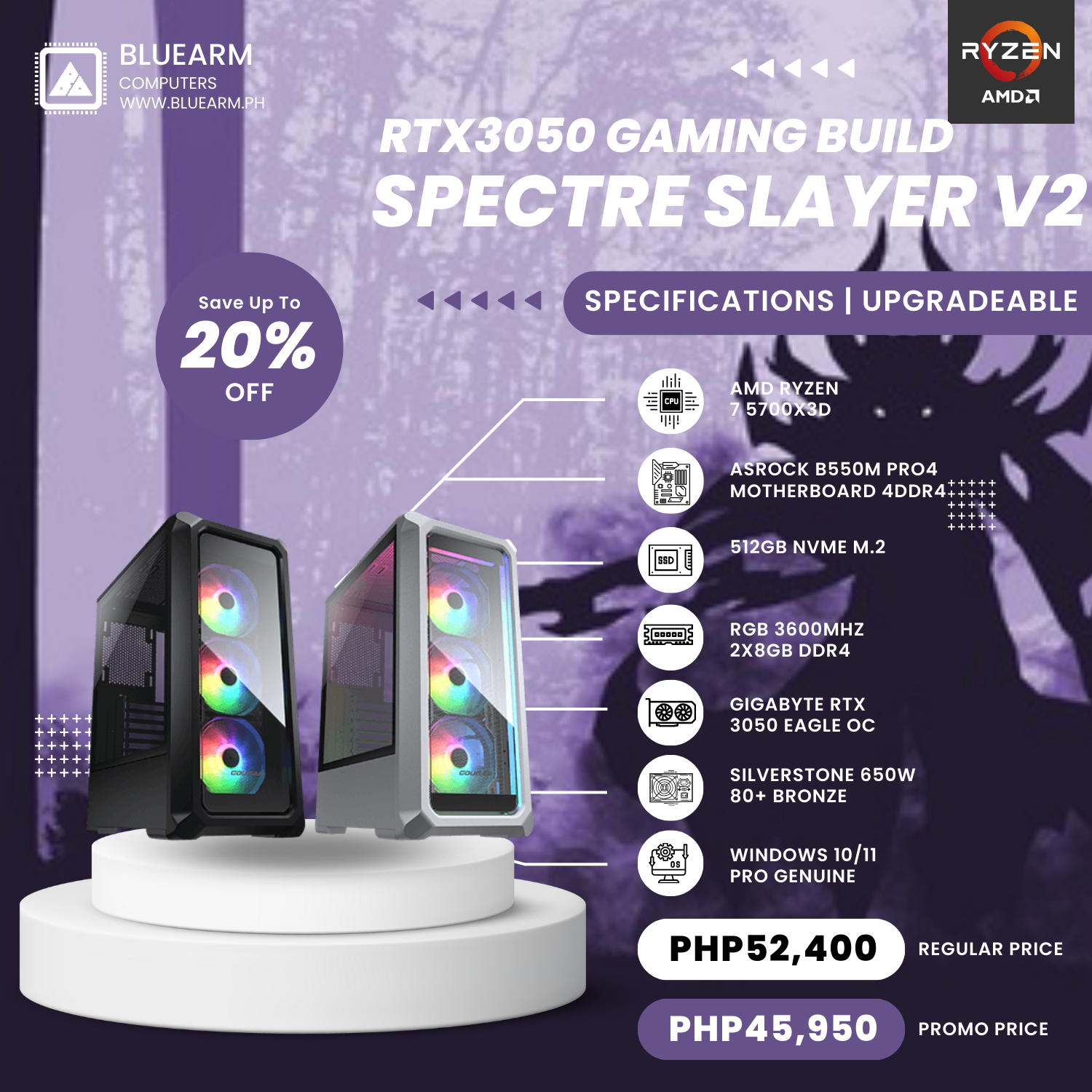 SPECTRE SLAYER GAMING BUILD V2 – BlueArm Computer Store