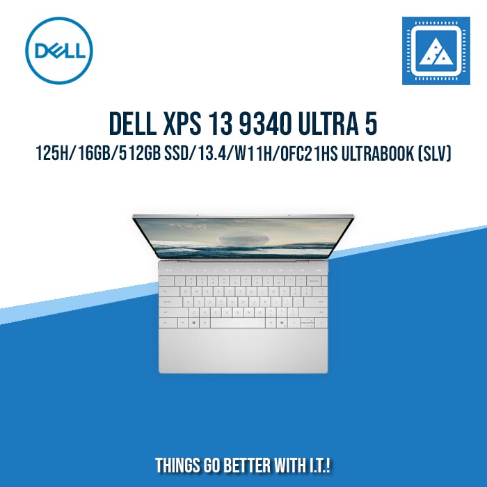 DELL XPS 13 9340 ULTRA 5-125H/16GB/512GB SSD/13.4/W11H/OFC21HS ULTRABOOK (SLV) [ BEST FOR STUDENTS ]