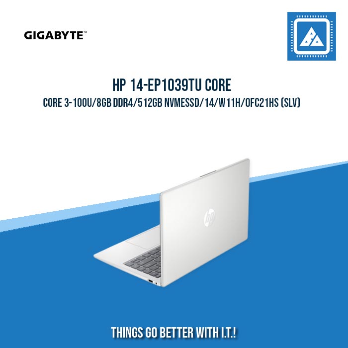 HP 14-EP1039TU CORE 3-100U/8GB DDR4/512GB NVMeSSD | BEST FOR STUDENT LAPTOP