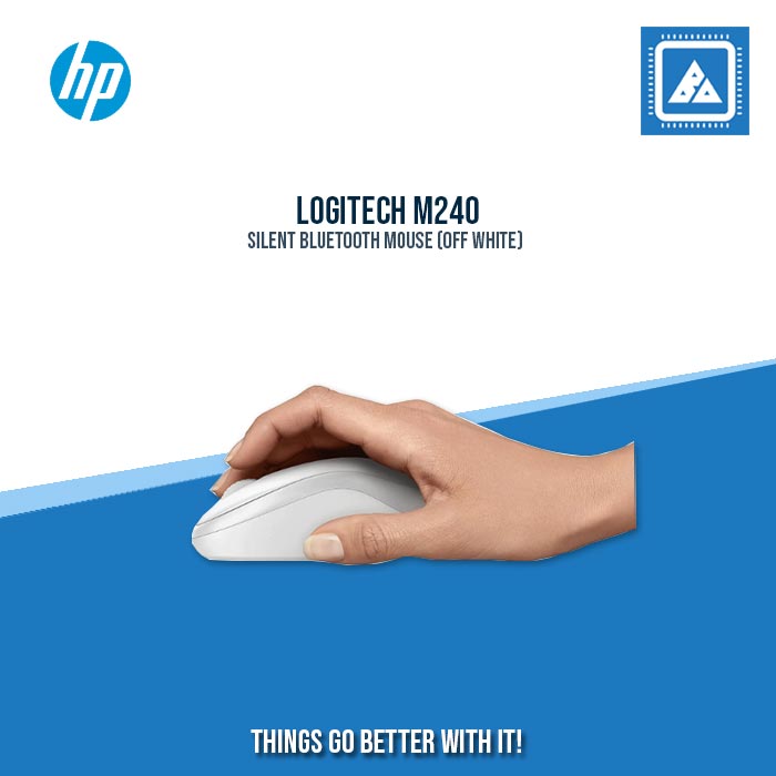 LOGITECH M240 SILENT BLUETOOTH MOUSE (OFF WHITE)