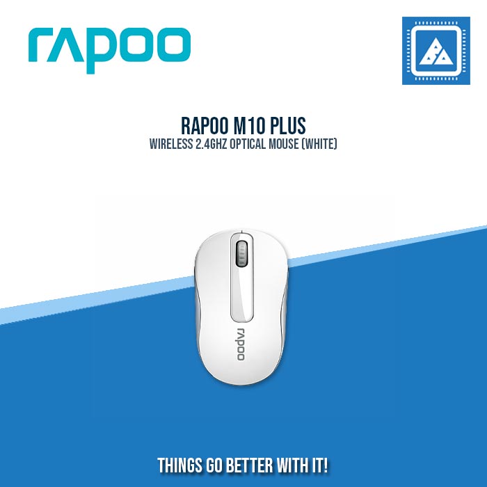 RAPOO M10 PLUS WIRELESS 2.4GHZ OPTICAL MOUSE BLACK|BLUE|RED