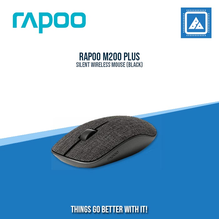 RAPOO M200 PLUS SILENT WIRELESS MOUSE (BLACK)