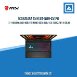 MSI KATANA 15 HX B14WGK-251PH I7-14650HX/8GB+8GB/1TB NVME | BEST FOR GAMING LAPTOP