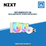 NZXT KRAKEN ELITE 240 RGB AIO LIQUID COOLER W/ LCD DISPLAY, RGB FANS