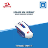 REDRAGON WOKI SUPERLIGHT WIRELESS GAMING MOUSE (WHITE/BLUE)