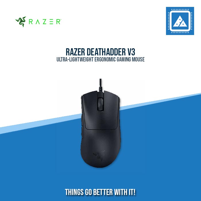 RAZER DEATHADDER V3 ULTRA-LIGHTWEIGHT ERGONOMIC GAMING MOUSE