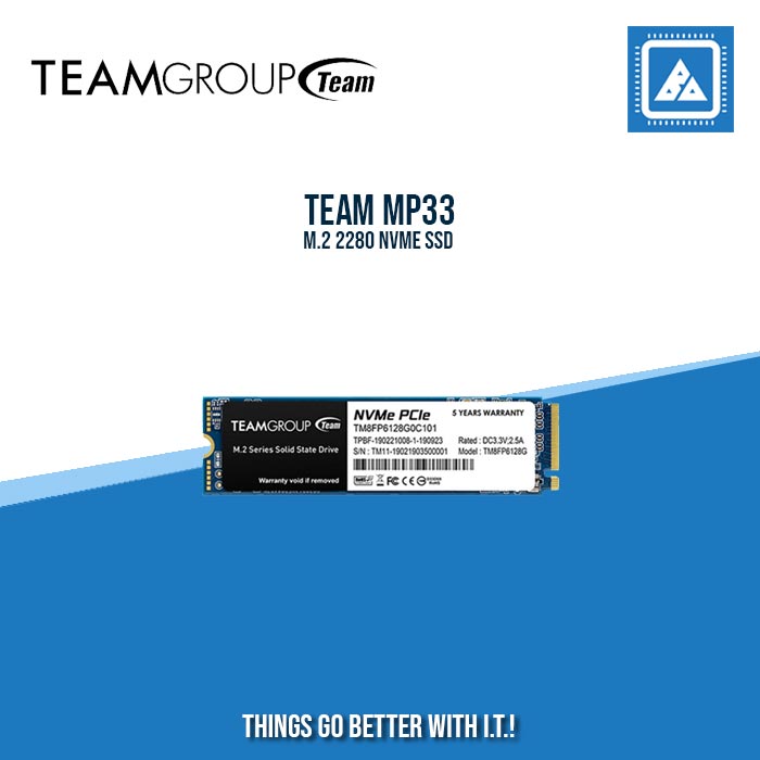 TEAM 128GB MP33 M.2 2280 NVME SSD