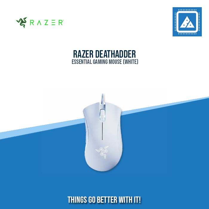 RAZER DEATHADDER ESSENTIAL GAMING MOUSE (WHITE)