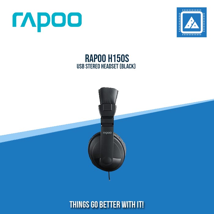 RAPOO H150S USB STEREO HEADSET (BLACK)