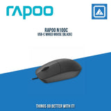 RAPOO N100C USB-C WIRED MOUSE (BLACK)
