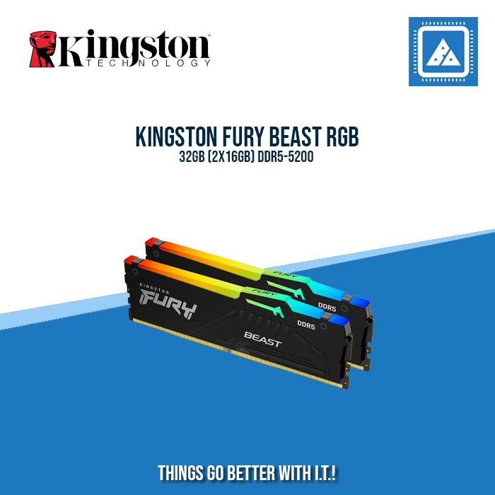 KINGSTON FURY BEAST RGB 32GB (2X16GB) DDR5-5200
