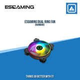 ESGAMING DUAL RING FAN (RAINBOW)