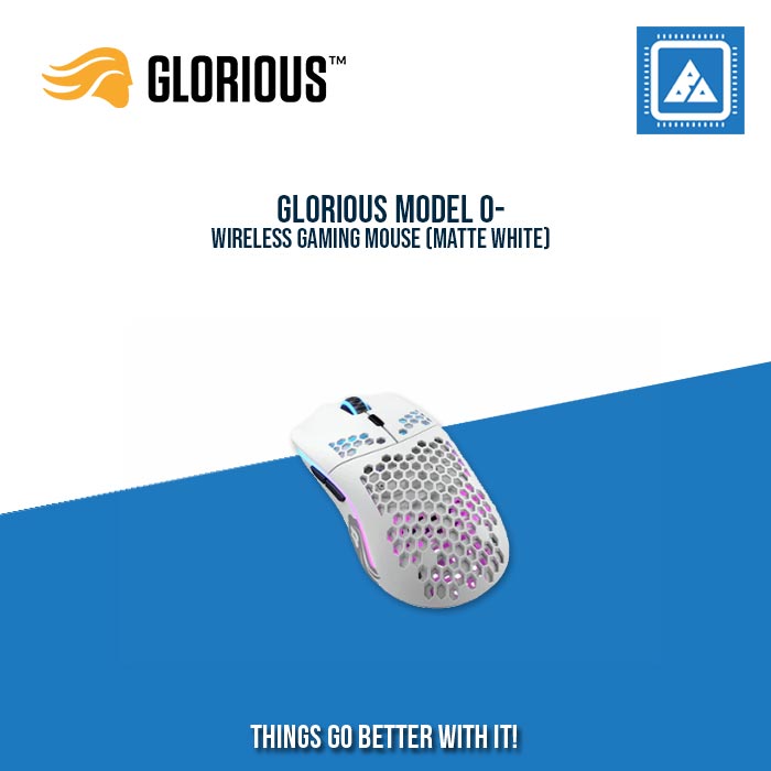 GLORIOUS MODEL O- WIRELESS GAMING MOUSE (MATTE WHITE)