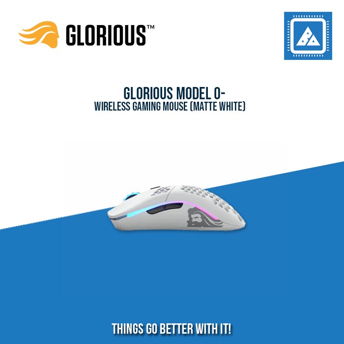 GLORIOUS MODEL O- WIRELESS GAMING MOUSE (MATTE WHITE)