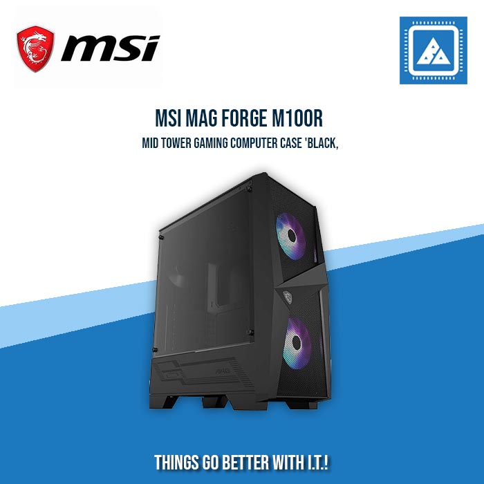 MSI MAG FORGE M100R MID TOWER CASE – BlueArm Computer Store