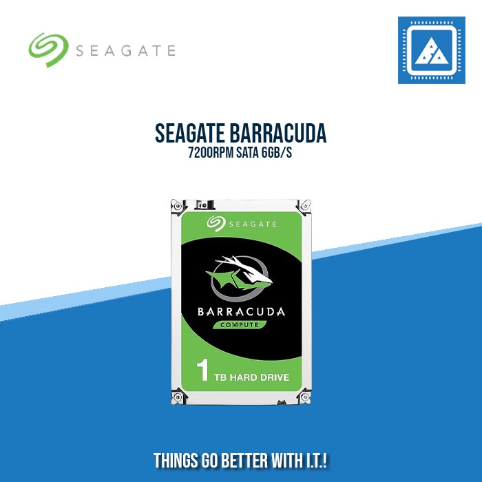 SEAGATE 1TB BARRACUDA 7200RPM SATA 6GB/S 64MB