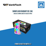 DARKFLASH RADIANT DC-240 ARGB AIO 240MM LIQUID CPU COOLER