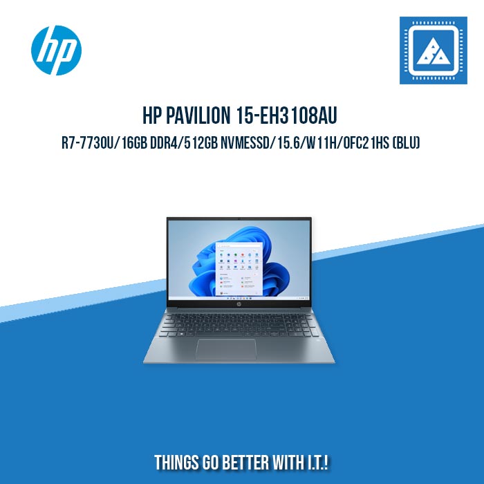 HP PAVILION 15-EH3108AU R7-7730U/16GB DDR4/512GB NVMeSSD | BEST FOR FREELANCERS