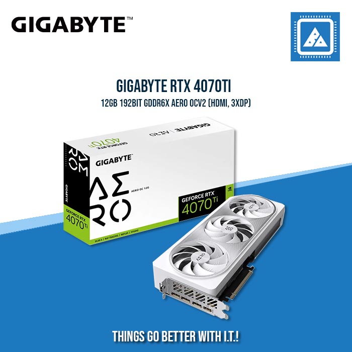 GIGABYTE RTX 4070TI 12GB 192BIT GDDR6X AERO OCV2 (HDMI, 3XDP)