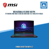 MSI KATANA A15 B8VE-601PH R7-8845HS/8GB+8GB/512GB SSD/4050 6GB/15.6 165HZ/W11H (BLK)/ GOOD FOR GAMING AND AUTOCAD LAPTOPS
