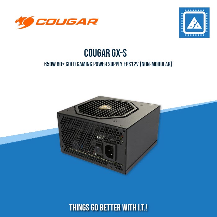 COUGAR PSU GX-S 80 PLUS GOLD / 650W | 750W / FIXED OUTPUT CABLE