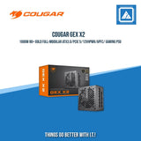 COUGAR GEX X2 1000W 80+ GOLD FULL-MODULAR ATX3.0/PCIE 5/12VHPWR/APFC/ GAMING PSU