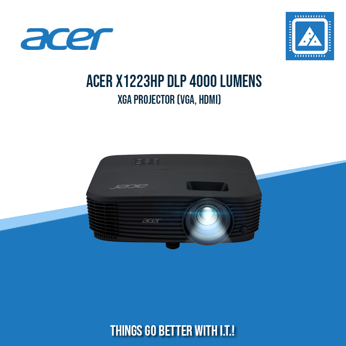 ACER X1223HP DLP 4000 LUMENS XGA PROJECTOR (VGA, HDMI)