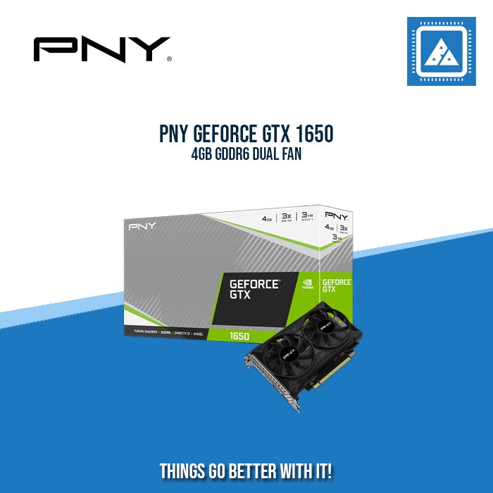 PNY GTX 1650 4GB DUAL FAN VCG16504D6DFXPB1