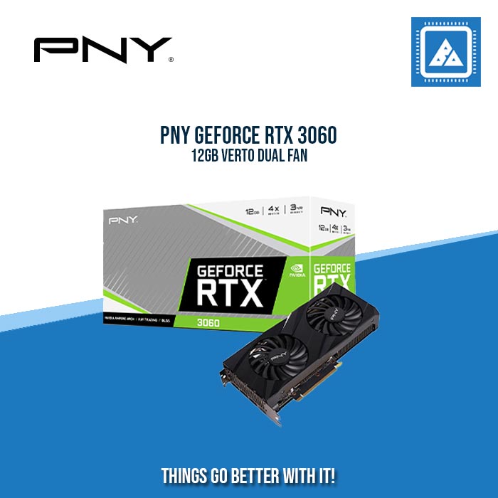 PNY GPU VERTO RTX3060 12GB DUAL FAN