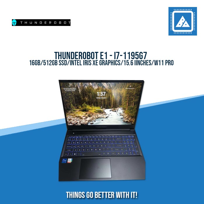 THUNDEROBOT E1 | i7 Laptop 11th Gen | 16GB DDR4 | 512GB SSD | Windows 11 PRO