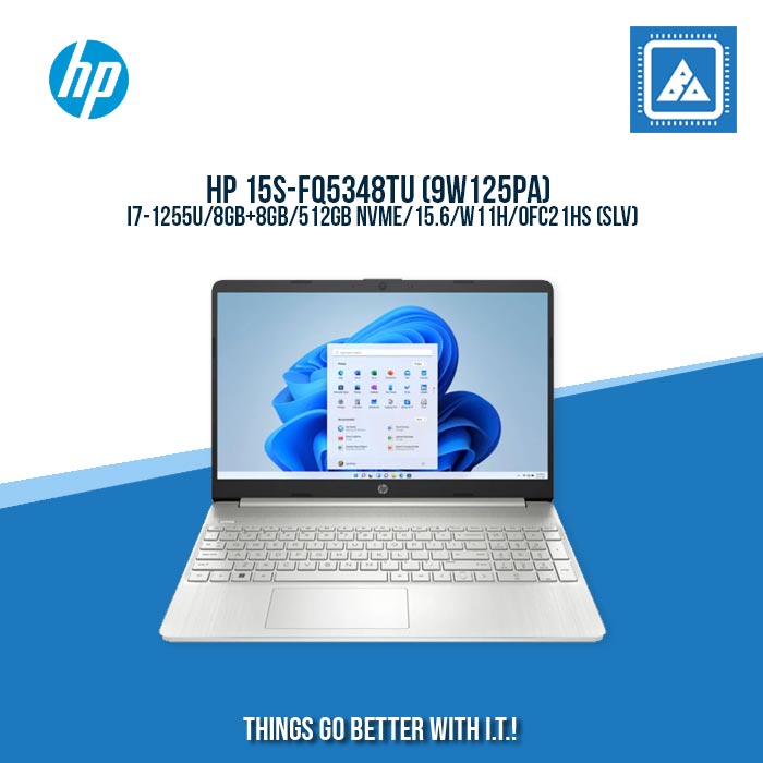 HP 15S-FQ5348TU (9W125PA) I7-1255U/8GB+8GB/512GB NVME | BEST FOR FREELANCERS LAPTOP