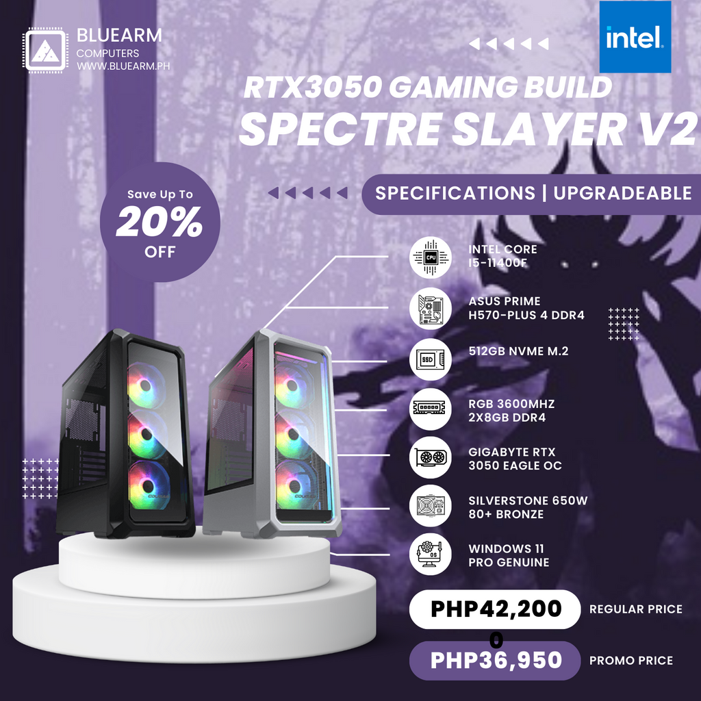 INTEL CORE I5-11400F SPECTRE SLAYER GAMING BUILD V2
