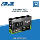 ASUS RTX 4070 SUPER 12GB 192BIT GDDR6X DUAL-12G (HDMI, 3XDP)