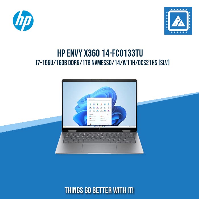 HP ENVY x360 14-FC0133TU i7-155U/16GB DDR5/1TB NVMeSSD | BEST FOR FREELANCER LAPTOP