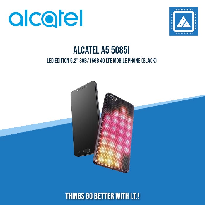 ALCATEL A5 5085I LED EDITION 5.2" 3GB/16GB 4G LTE MOBILE PHONE (BLACK)
