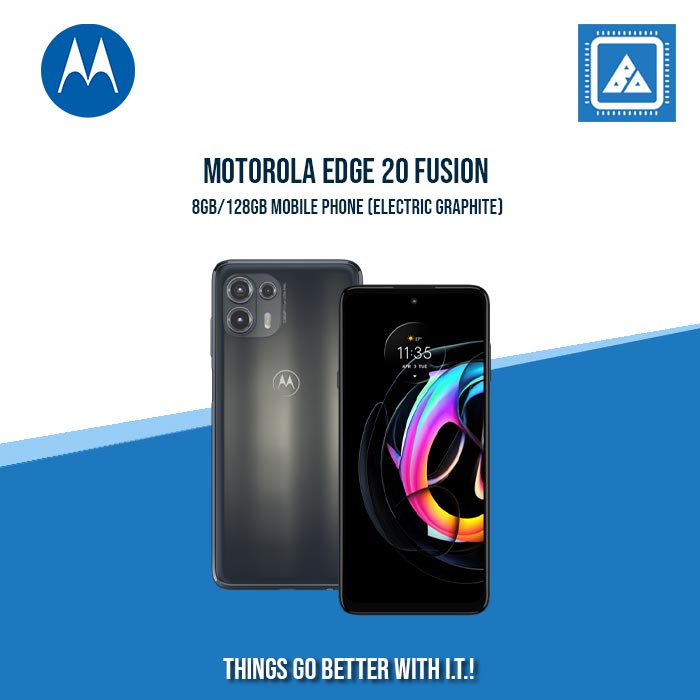 MOTOROLA EDGE 20 FUSION 8GB/128GB MOBILE PHONE (ELECTRIC GRAPHITE)