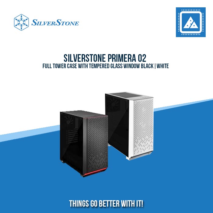 SILVERSTONE PRIMERA 02FULL TOWER CASE WITH TEMPERED GLASS WINDOW BLACK|WHITE
