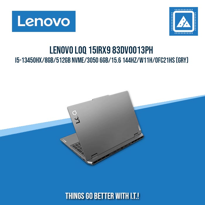 LENOVO LOQ 15IRX9 83DV0013PH I5-13450HX/8GB/512GB NVME/3050 6GB | BEST FOR AUTOCAD ANG GAMING LAPTOP