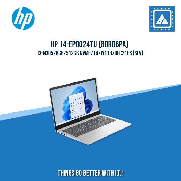 HP 14-EP0024TU (80R06PA) I3-N305/8GB/512GB NVME | BEST FOR STUDENTS LAPTOP