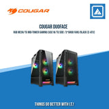 COUGAR DUOFACE RGB MESH/TG MID-TOWER GAMING CASE W/TG SIDE /3*ARGB FANS (E-ATX)