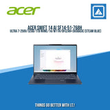 ACER SWIFT 14 AI SF14-51-768H ULTRA 7-258V/32GB/1TB NVME/14/W11H/BEST FOR STUDENT AND FREELANCER LAPTOPS